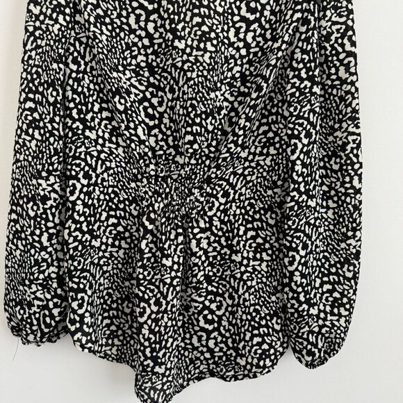 Fortune+Ivy Women Leopard Print Long Sleeve Button-Up Blouse Size S - Picture 8 of 8